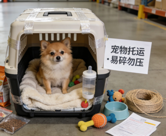 成都小动物要发航空货运到广州城市的话大概怎么操作